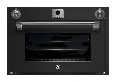 Steel תנור בנוי 90X60 ס''מ בגימור שחור אנטרציט סדרת ASCOT תוצרת Steel דגם AF-E9